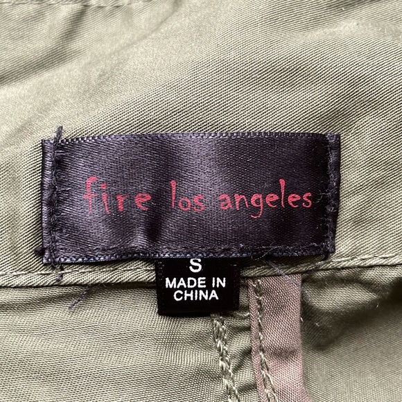 Fire Los Angeles army green and studded lightweight jacket - Picture 12 of 12